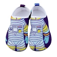 Cat Astronaut Space Retro Universe Men s Sock-style Water Shoes by Bedest