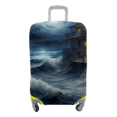 House Waves Storm Luggage Cover (small) by Bedest