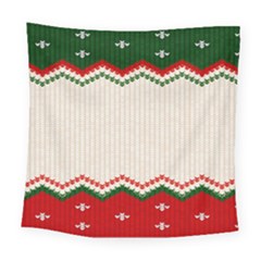 Merry Christmas Happy New Year Square Tapestry (large) by artworkshop