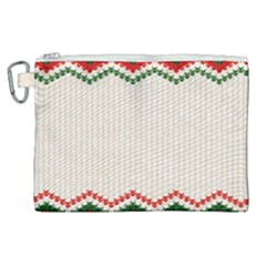 Merry Christmas Happy New Year Canvas Cosmetic Bag (xl) by artworkshop