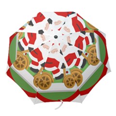 Christmas Santa Claus Folding Umbrellas by Sarkoni