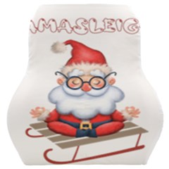 Santa Glasses Yoga Chill Vibe Car Seat Back Cushion  by Sarkoni