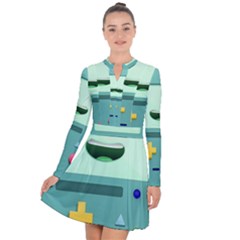 Bmo Adventure Time Long Sleeve Panel Dress