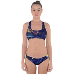 Trippy Kit Rick And Morty Galaxy Pink Floyd Cross Back Hipster Bikini Set by Bedest