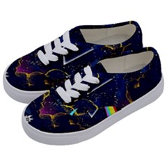 Trippy Kit Rick And Morty Galaxy Pink Floyd Kids  Classic Low Top Sneakers by Bedest