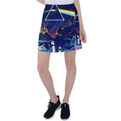 Trippy Kit Rick And Morty Galaxy Pink Floyd Tennis Skirt by Bedest
