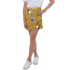 Adventure Time Finn Jake Cartoon Kids  Tennis Skirt by Bedest
