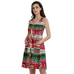 Ugly Sweater Merry Christmas  Sleeveless Dress With Pocket by artworkshop
