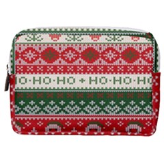 Ugly Sweater Merry Christmas  Make Up Pouch (medium) by artworkshop