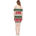 Ugly Sweater Merry Christmas  Shoulder Frill Bodycon Summer Dress View2