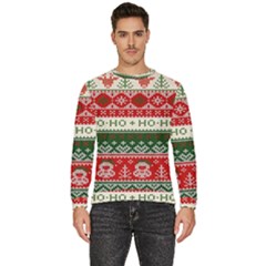 Ugly Sweater Merry Christmas  Men s Fleece Sweatshirt