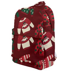 Ugly Sweater Wrapping Paper Classic Backpack by artworkshop