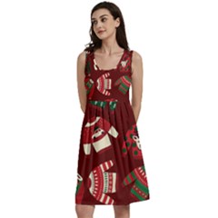 Ugly Sweater Wrapping Paper Classic Skater Dress by artworkshop