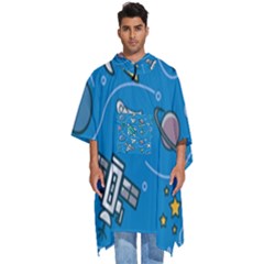 About Space Seamless Pattern Men s Hooded Rain Ponchos by Hannah976