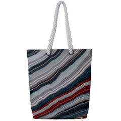 Dessert Road  pattern  All Over Print Design Full Print Rope Handle Tote (small) by coffeus
