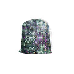 Disco Mosaic Magic Drawstring Pouch (small) by essentialimage365