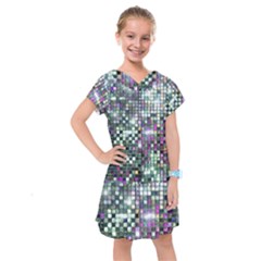 Disco Mosaic Magic Kids  Drop Waist Dress by essentialimage365