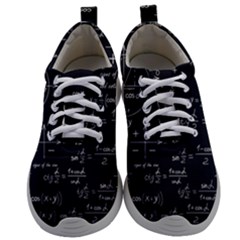Mathematical Seamless Pattern With Geometric Shapes Formulas Mens Athletic Shoes by Hannah976