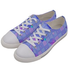 Seamless Pattern Pastel Galaxy Future Women s Low Top Canvas Sneakers by Hannah976