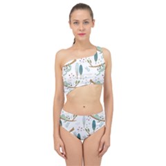 Pattern Sloth Woodland Spliced Up Two Piece Swimsuit by Hannah976