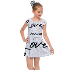 Live Love Laugh Monstera  Kids  Cap Sleeve Dress by ConteMonfrey