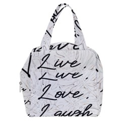 Live Love Laugh Monstera  Boxy Hand Bag by ConteMonfrey