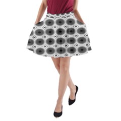 Cosmos Circles A-line Pocket Skirt by ConteMonfrey