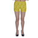 Lemon Fruits Slice Seamless Pattern Skinny Shorts View1