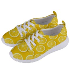 Lemon Fruits Slice Seamless Pattern Women s Lightweight Sports Shoes by Ravend