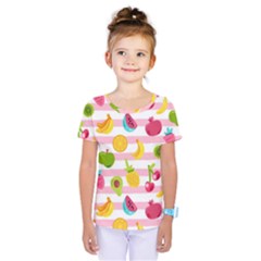 Tropical Fruits Berries Seamless Pattern Kids  One Piece T-shirt
