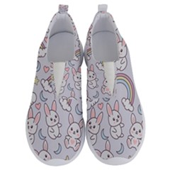 Seamless Pattern With Cute Rabbit Character No Lace Lightweight Shoes by Apen