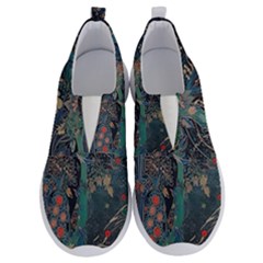 Vintage Peacock Feather No Lace Lightweight Shoes by Jatiart