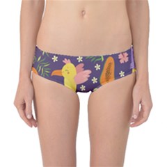 Exotic Seamless Pattern With Parrots Fruits Classic Bikini Bottoms by Ravend