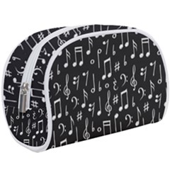 Chalk Music Notes Signs Seamless Pattern Make Up Case (large) by Ravend
