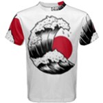 Japanese Sun & Wave Men s Cotton T-Shirt