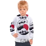 Japanese Sun & Wave Kids  Hooded Pullover