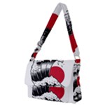 Japanese Sun & Wave Full Print Messenger Bag (M)