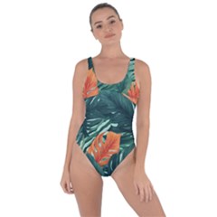 Green Tropical Leaves Bring Sexy Back Swimsuit