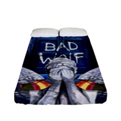 Doctor Who Adventure Bad Wolf Tardis Fitted Sheet (full/ Double Size) by Cendanart