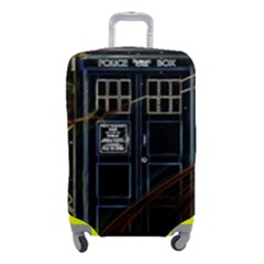 Tardis Doctor Who Magic Travel Macine Fantasy Luggage Cover (small) by Cendanart