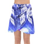 Tardis Doctor Who Blue Travel Machine Wrap Front Skirt