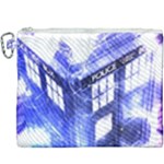 Tardis Doctor Who Blue Travel Machine Canvas Cosmetic Bag (XXXL)