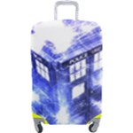 Tardis Doctor Who Blue Travel Machine Luggage Cover (Large)