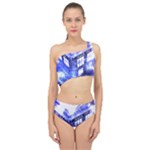Tardis Doctor Who Blue Travel Machine Spliced Up Two Piece Swimsuit