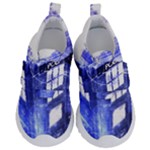 Tardis Doctor Who Blue Travel Machine Kids  Velcro No Lace Shoes