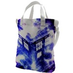 Tardis Doctor Who Blue Travel Machine Canvas Messenger Bag