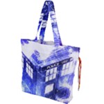 Tardis Doctor Who Blue Travel Machine Drawstring Tote Bag