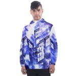 Tardis Doctor Who Blue Travel Machine Men s Front Pocket Pullover Windbreaker