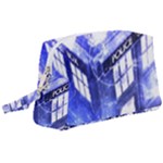 Tardis Doctor Who Blue Travel Machine Wristlet Pouch Bag (Large)