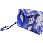 Tardis Doctor Who Blue Travel Machine Wristlet Pouch Bag (Small)